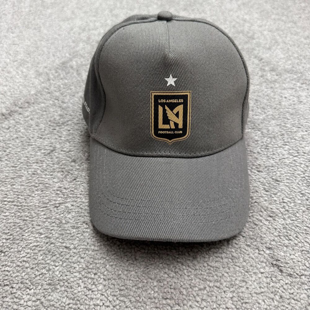 LAFC 2022 MLS Cup Champions Snapback Hat Cap Mens Gray BMO Stadium Football Club